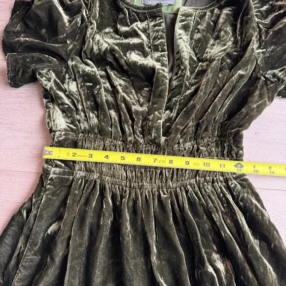 Anthropologie The Somerset Maxi Dress: Velvet Edition Dark Green - size XS - Picture 4 of 13